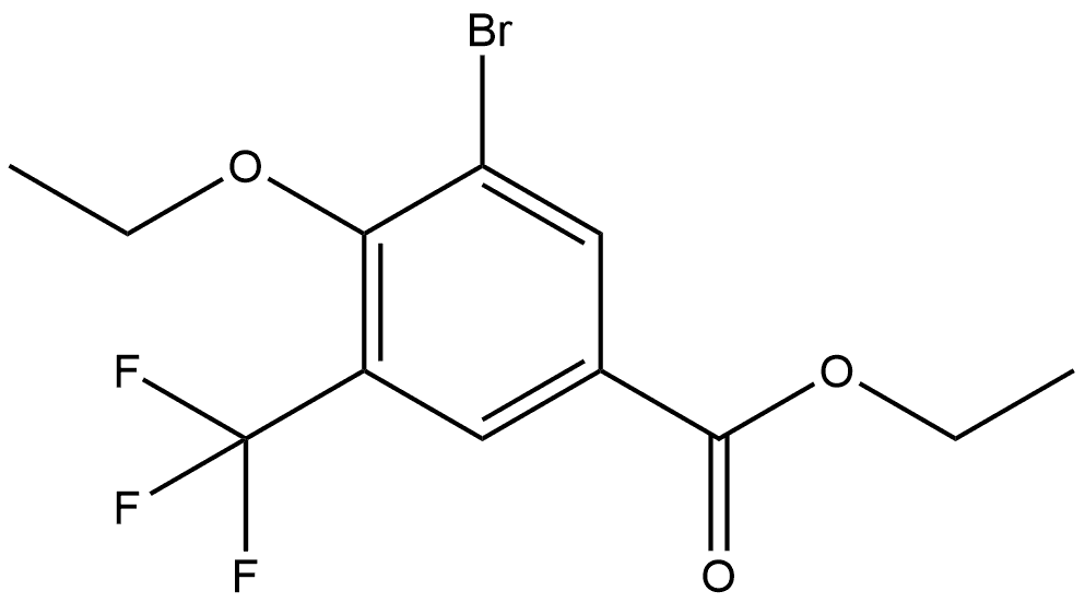 Ethyl 3-bromo-4-ethoxy-5-(trifluoromethyl)benzoate Structure