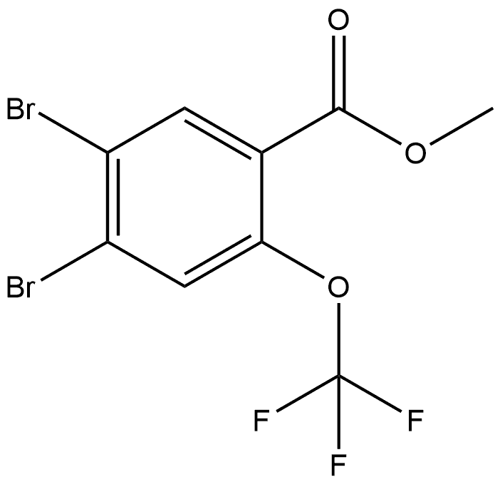 Methyl 4,5-dibromo-2-(trifluoromethoxy)benzoate Structure