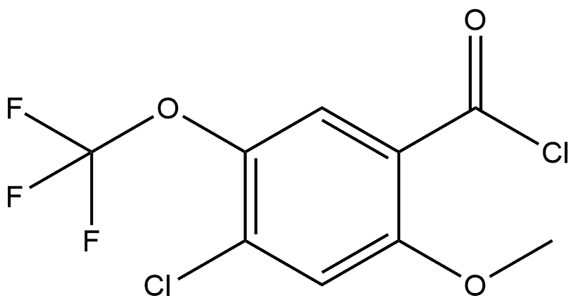 4-Chloro-2-methoxy-5-(trifluoromethoxy)benzoyl chloride Structure