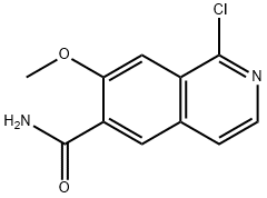 6-Isoquinolinecarboxamide, 1-chloro-7-methoxy- Structure