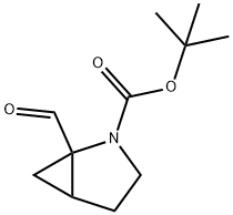 2-Azabicyclo[3.1.0]hexane-2-carboxylic acid, 1-formyl-, 1,1-dimethylethyl ester 구조식 이미지