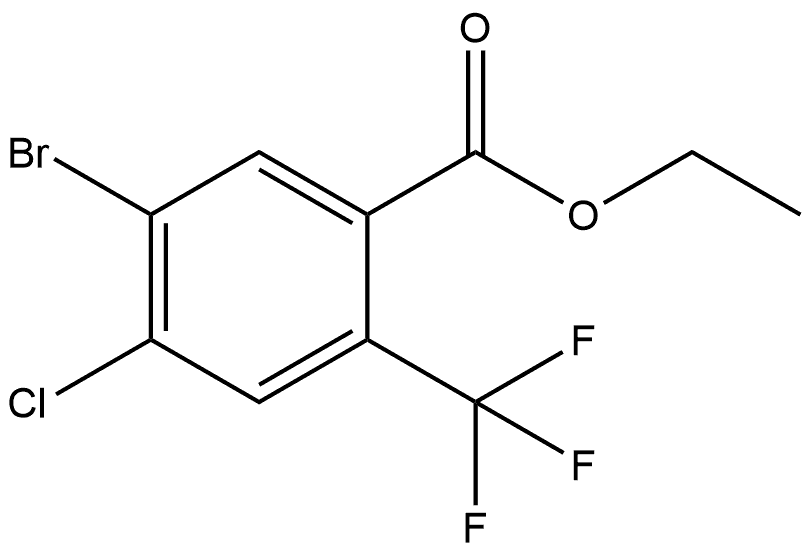 Ethyl 5-bromo-4-chloro-2-(trifluoromethyl)benzoate Structure