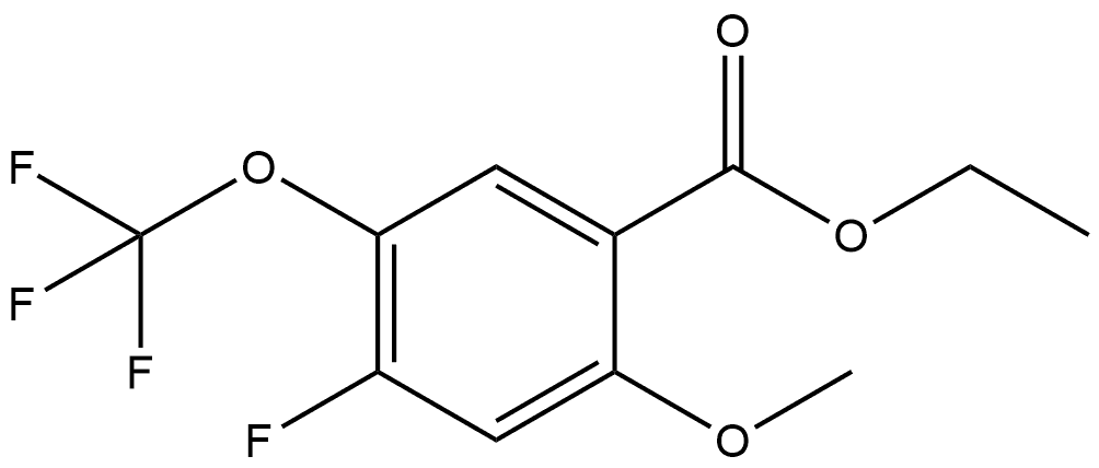 Ethyl 4-fluoro-2-methoxy-5-(trifluoromethoxy)benzoate Structure