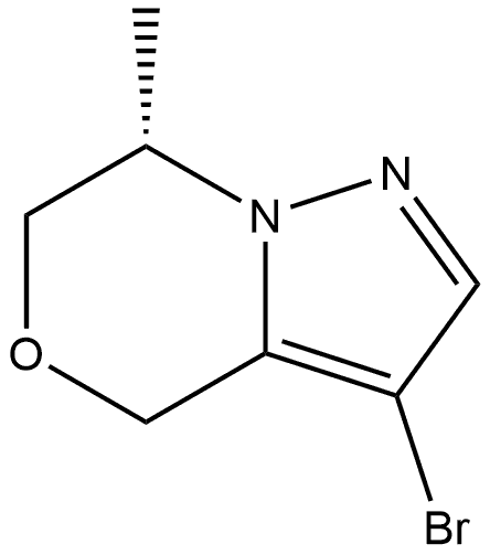 (7S)-3-bromo-7-methyl-4H,6H,7H-pyrazolo[3,2-c][1,4]oxazine Structure