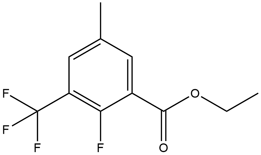 Ethyl 2-fluoro-5-methyl-3-(trifluoromethyl)benzoate Structure