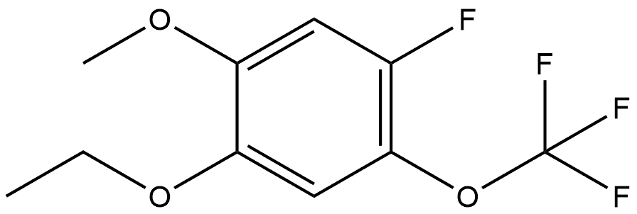 1-Ethoxy-4-fluoro-2-methoxy-5-(trifluoromethoxy)benzene Structure