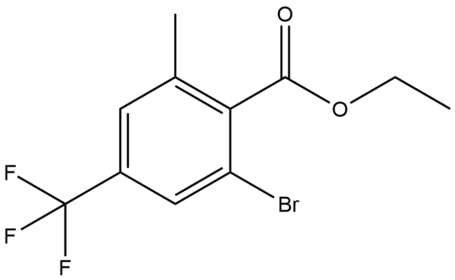 Ethyl 2-bromo-6-methyl-4-(trifluoromethyl)benzoate Structure