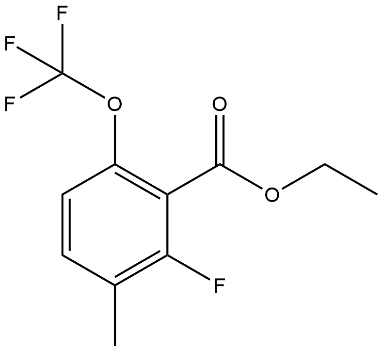 Ethyl 2-fluoro-3-methyl-6-(trifluoromethoxy)benzoate Structure