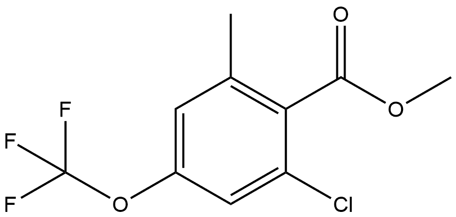 Methyl 2-chloro-6-methyl-4-(trifluoromethoxy)benzoate Structure