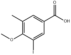 3-Iodo-4-methoxy-5-methyl-benzoic acid 구조식 이미지