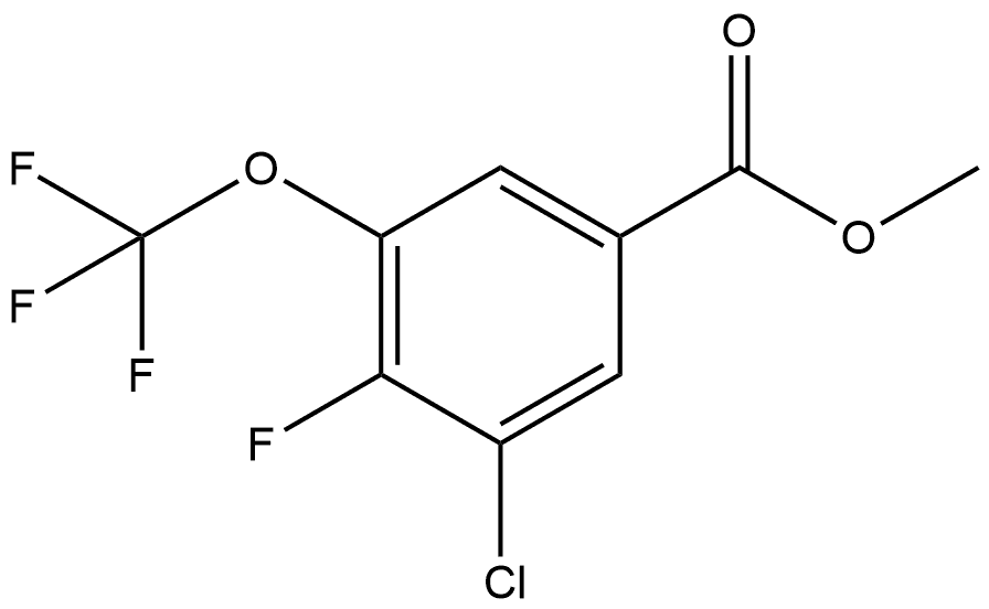 methyl 3-chloro-4-fluoro-5-(trifluoromethoxy)benzoate Structure