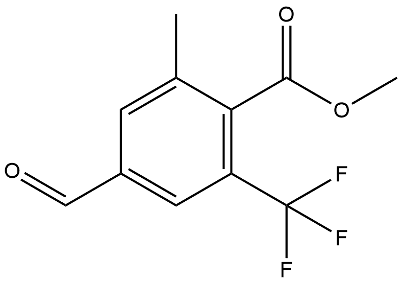 Methyl 4-formyl-2-methyl-6-(trifluoromethyl)benzoate Structure