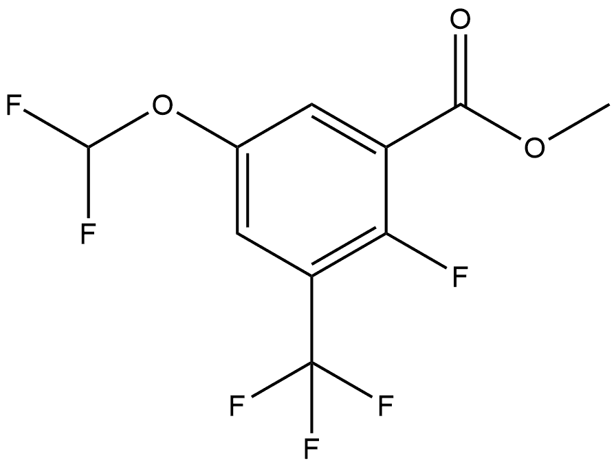 Methyl 5-(difluoromethoxy)-2-fluoro-3-(trifluoromethyl)benzoate Structure