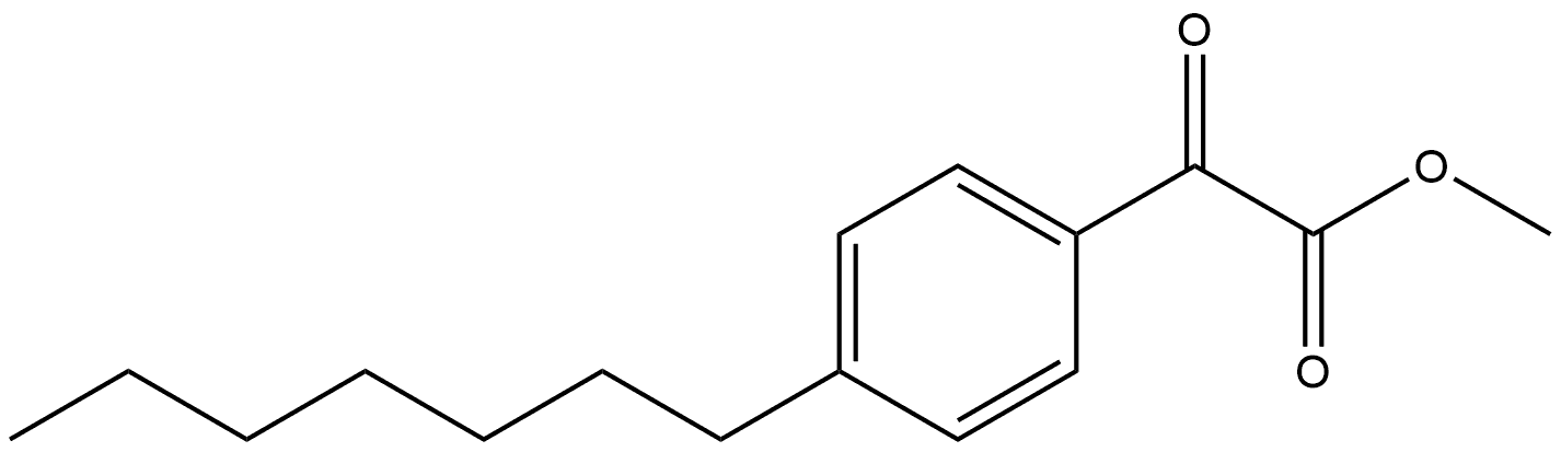 Methyl 4-heptyl-α-oxobenzeneacetate 구조식 이미지