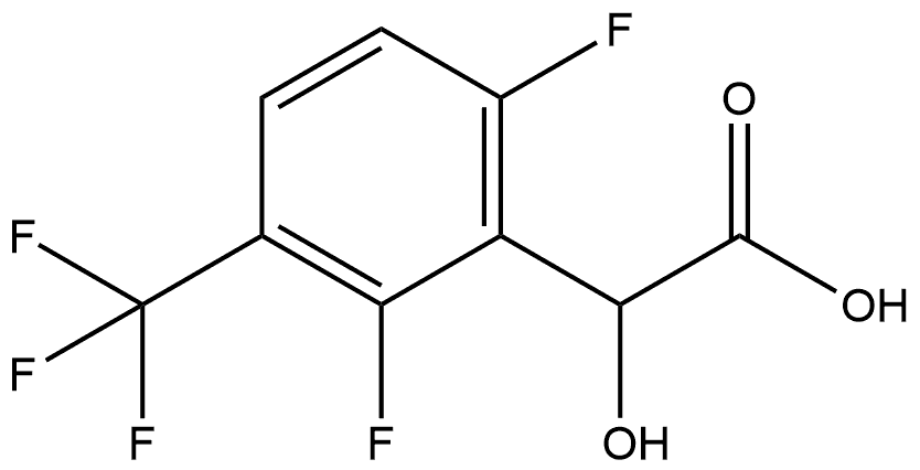 2,6-Difluoro-α-hydroxy-3-(trifluoromethyl)benzeneacetic acid Structure