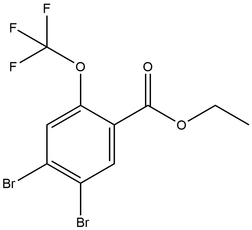 Ethyl 4,5-dibromo-2-(trifluoromethoxy)benzoate Structure