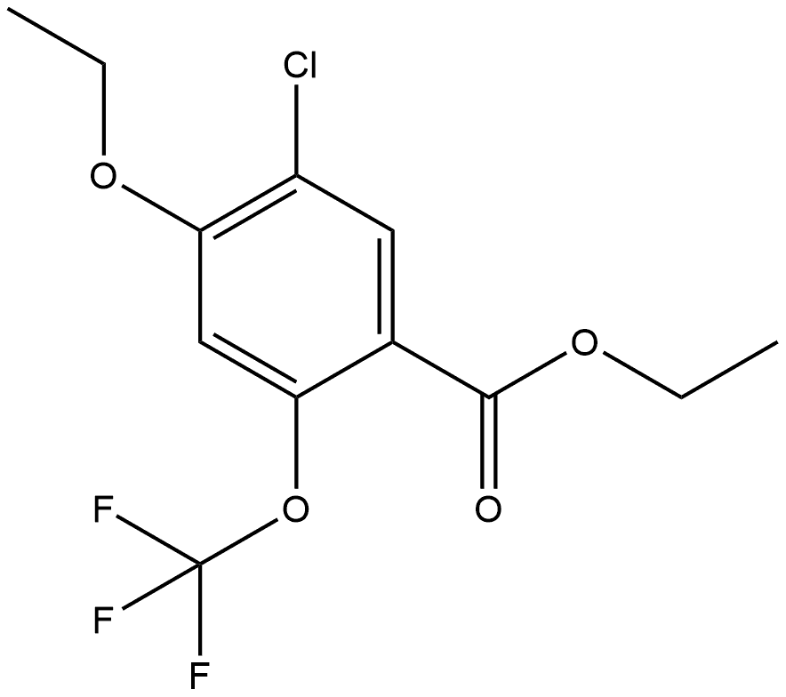 Ethyl 5-chloro-4-ethoxy-2-(trifluoromethoxy)benzoate Structure