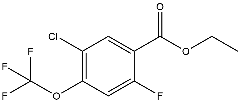 Ethyl 5-chloro-2-fluoro-4-(trifluoromethoxy)benzoate 구조식 이미지