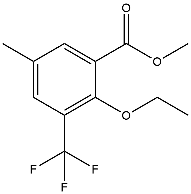 Methyl 2-ethoxy-5-methyl-3-(trifluoromethyl)benzoate Structure