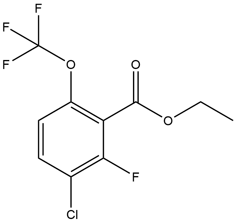 Ethyl 3-chloro-2-fluoro-6-(trifluoromethoxy)benzoate Structure