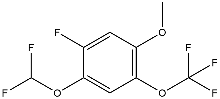 1-(Difluoromethoxy)-2-fluoro-4-methoxy-5-(trifluoromethoxy)benzene Structure