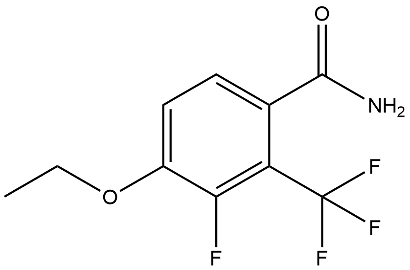 4-Ethoxy-3-fluoro-2-(trifluoromethyl)benzamide Structure