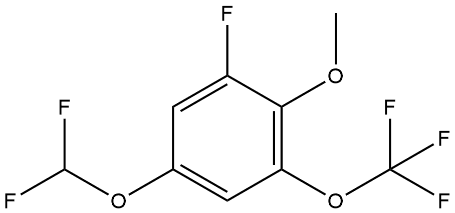 5-(Difluoromethoxy)-1-fluoro-2-methoxy-3-(trifluoromethoxy)benzene Structure