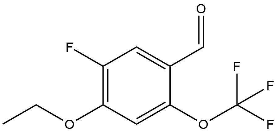 4-Ethoxy-5-fluoro-2-(trifluoromethoxy)benzaldehyde Structure