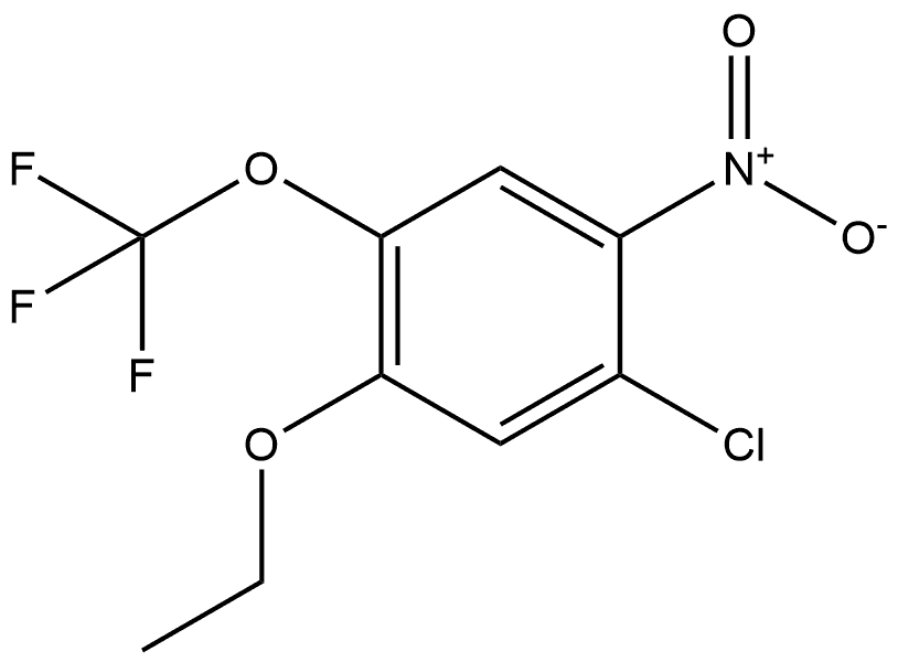 1-chloro-5-ethoxy-2-nitro-4-(trifluoromethoxy)benzene Structure