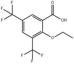 2-Ethoxy-3,5-bis(trifluoromethyl)benzoic acid Structure