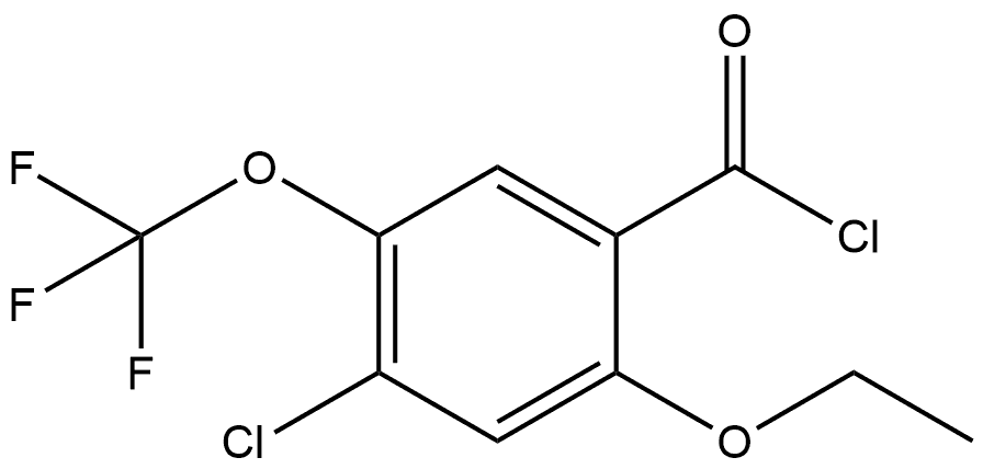 4-Chloro-2-ethoxy-5-(trifluoromethoxy)benzoyl chloride Structure