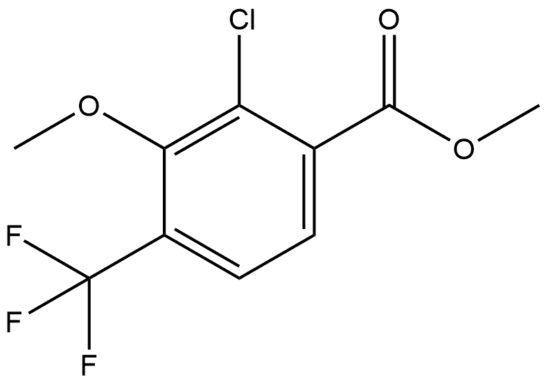 Methyl 2-chloro-3-methoxy-4-(trifluoromethyl)benzoate Structure