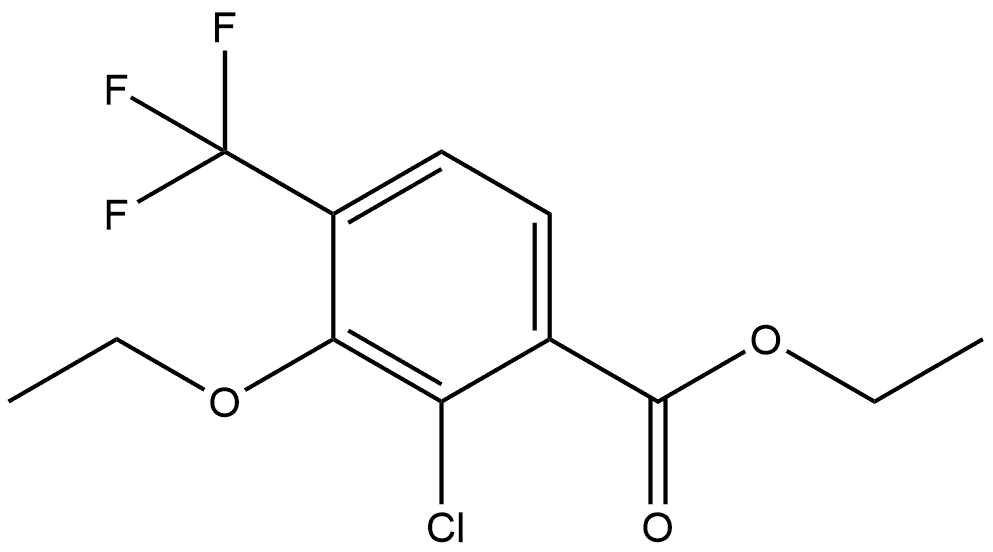 Ethyl 2-chloro-3-ethoxy-4-(trifluoromethyl)benzoate Structure