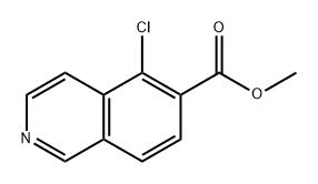 6-Isoquinolinecarboxylic acid, 5-chloro-, methyl ester 구조식 이미지