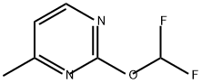 Pyrimidine, 2-(difluoromethoxy)-4,-methyl- Structure