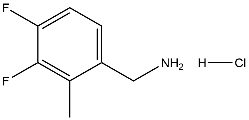 (3,4-Difluoro-2-methylphenyl)methanamine hydrochloride Structure