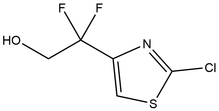 2-Chloro-β,β-difluoro-4-thiazoleethanol 구조식 이미지