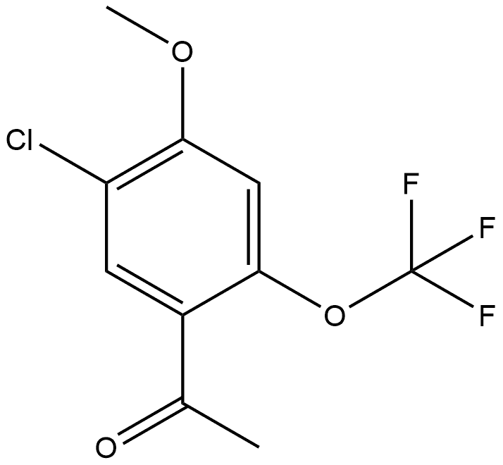 1-[5-Chloro-4-methoxy-2-(trifluoromethoxy)phenyl]ethanone Structure