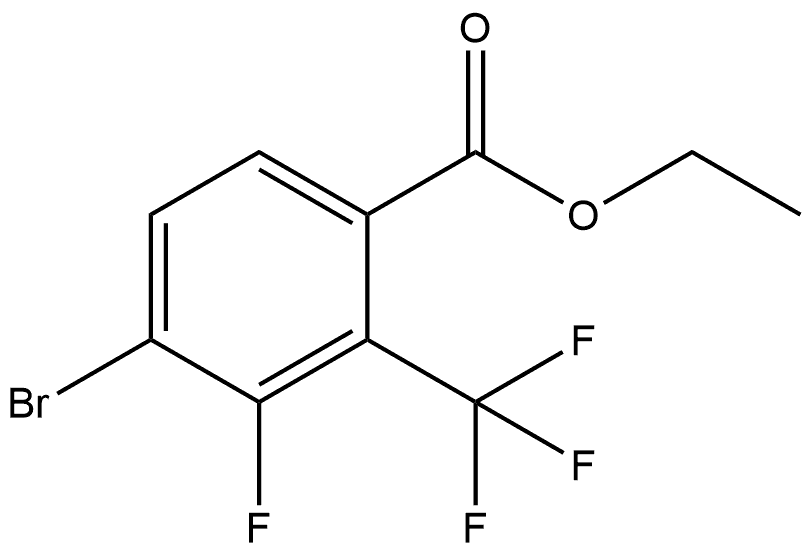 Ethyl 4-bromo-3-fluoro-2-(trifluoromethyl)benzoate Structure