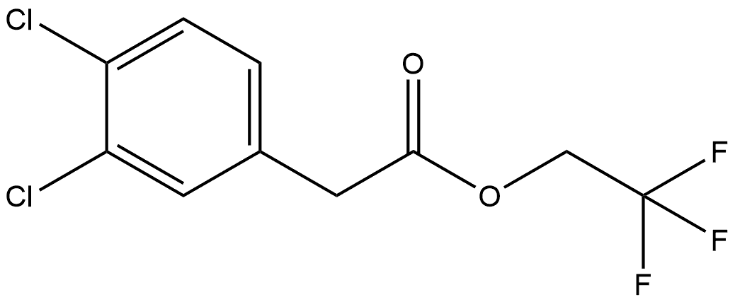2,2,2-Trifluoroethyl 3,4-dichlorobenzeneacetate Structure