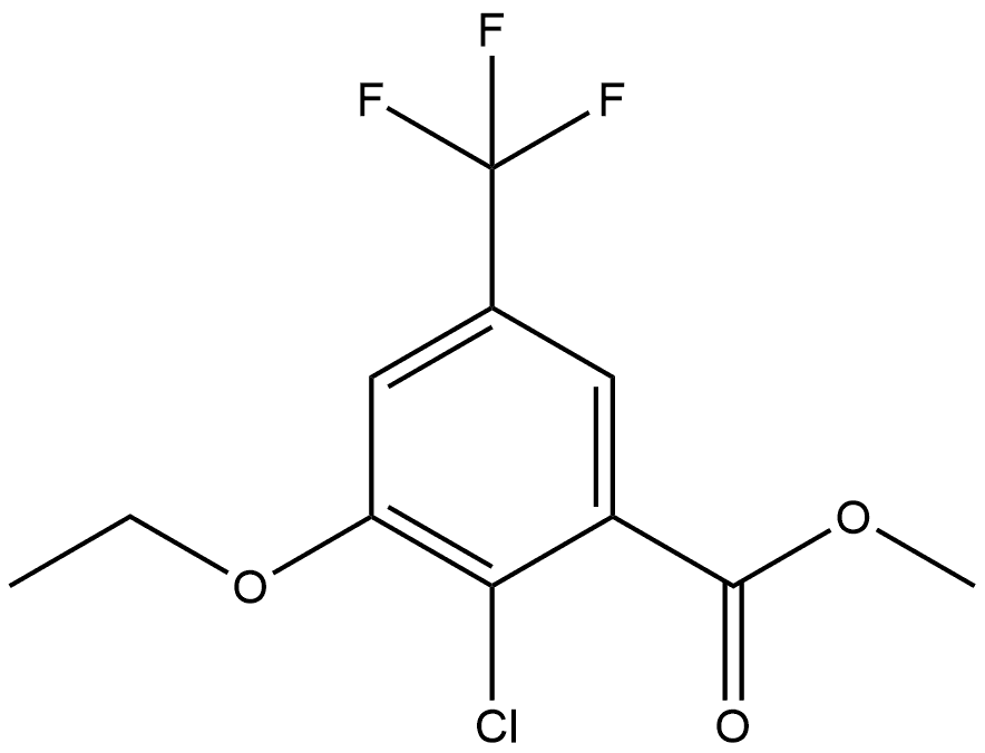 Methyl 2-chloro-3-ethoxy-5-(trifluoromethyl)benzoate Structure