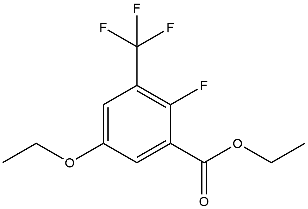 Ethyl 5-ethoxy-2-fluoro-3-(trifluoromethyl)benzoate Structure