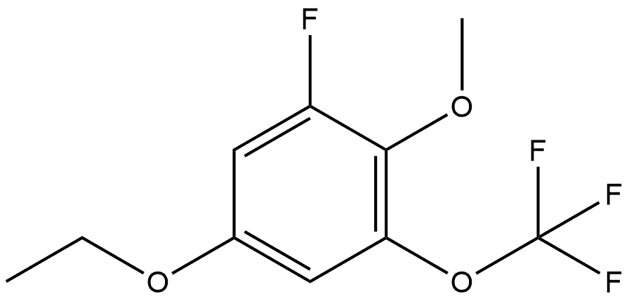 5-Ethoxy-1-fluoro-2-methoxy-3-(trifluoromethoxy)benzene Structure