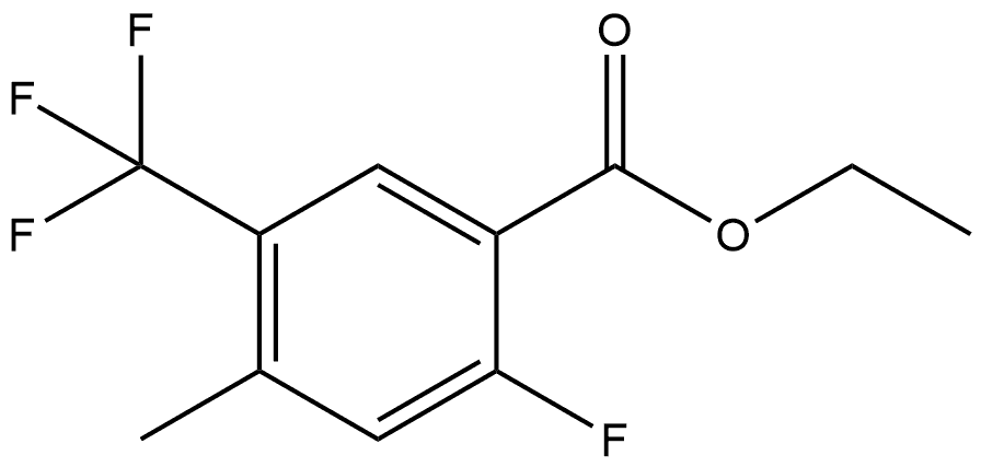 Ethyl 2-fluoro-4-methyl-5-(trifluoromethyl)benzoate Structure