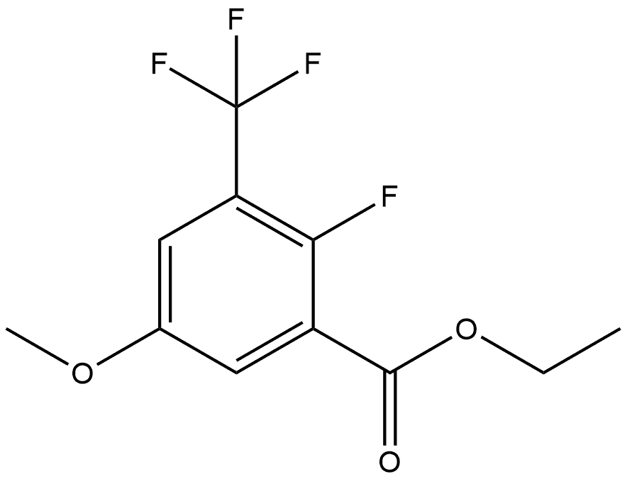 Ethyl 2-fluoro-5-methoxy-3-(trifluoromethyl)benzoate Structure