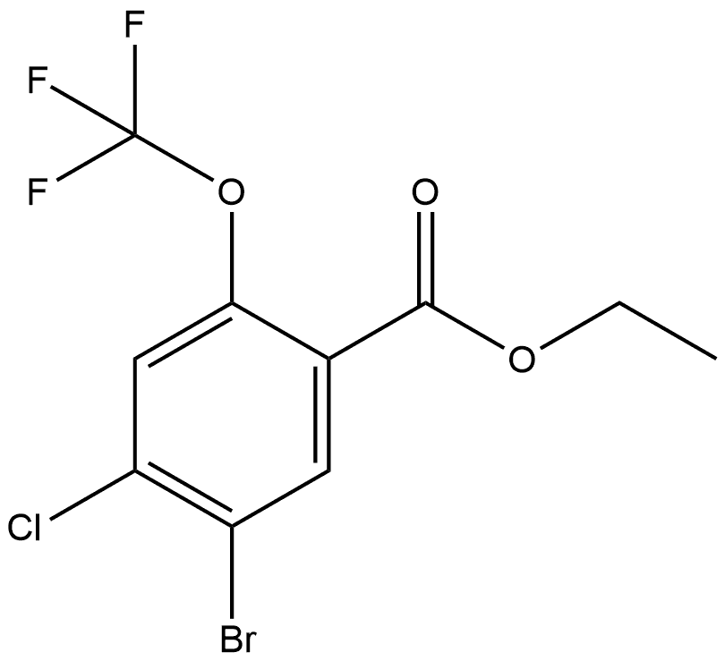 Ethyl 5-bromo-4-chloro-2-(trifluoromethoxy)benzoate Structure