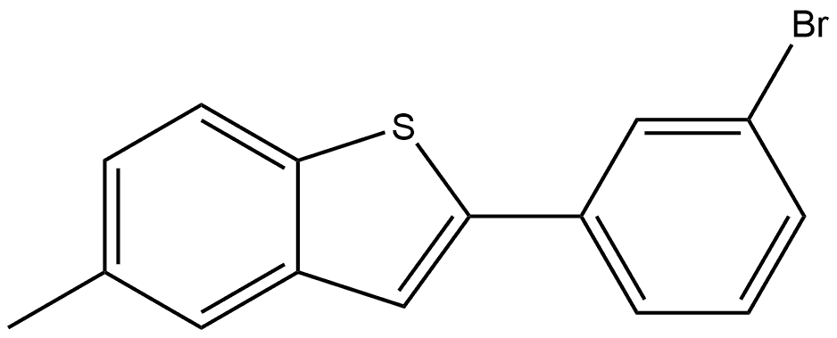 2-(3-Bromophenyl)-5-methylbenzo[b]thiophene Structure