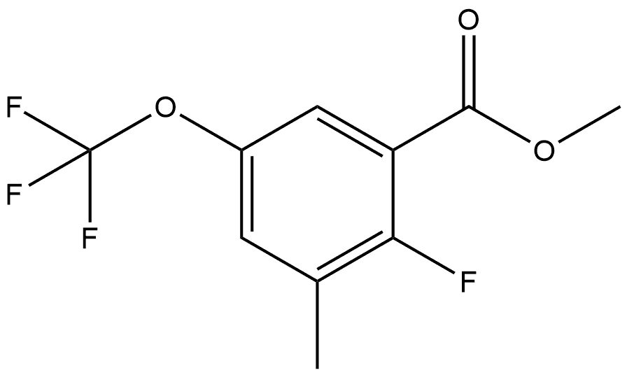 Methyl 2-fluoro-3-methyl-5-(trifluoromethoxy)benzoate Structure