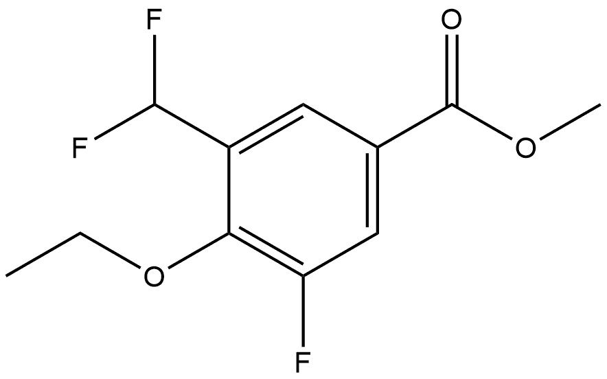 Methyl 3-(difluoromethyl)-4-ethoxy-5-fluorobenzoate Structure