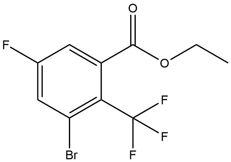 Ethyl 3-bromo-5-fluoro-2-(trifluoromethyl)benzoate Structure